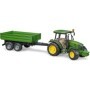 Bruder tractor John Deere 5115M cu remorca basculabila